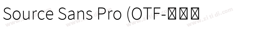 Source Sans Pro (OTF字体转换 Source Sans Pro (OTF字体转换
